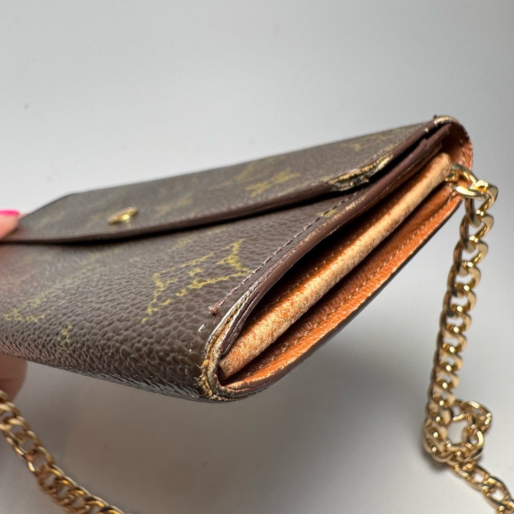 SOLD Louis Vuitton Sarah Monogram Wallet On Chain Vintage Luxury - Picture 12 of 13